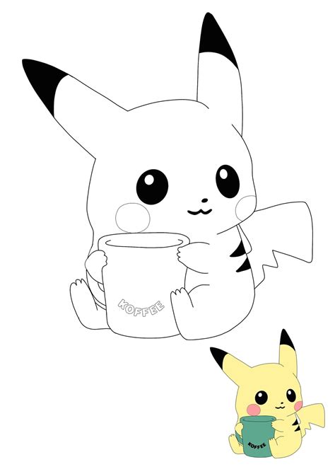 Coloriages Pikachu à Imprimer et à Colorier 